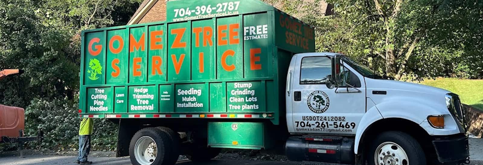 Completed tree work by Gomez Tree Service in Charlotte